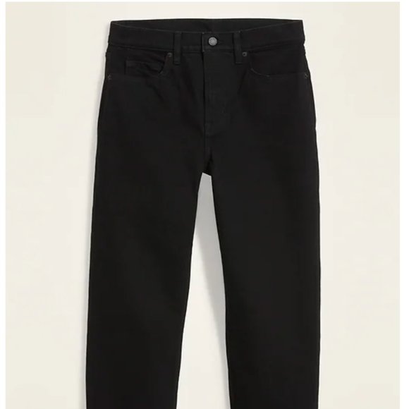 Extra High-Waisted Sky-Hi Straight Black Jeans for Women - Picture 5 of 5